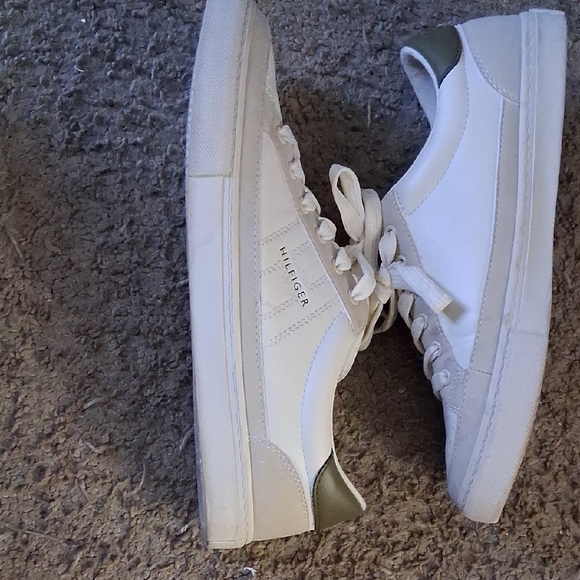 Tommy Hilfiger Shoes - Tommy Hilfiger White and Green Sneakers